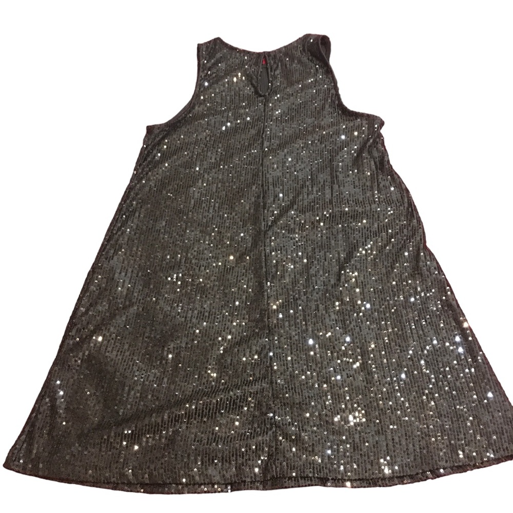 Marina Black Lace Sequin  Sleeveless Dress Size 10